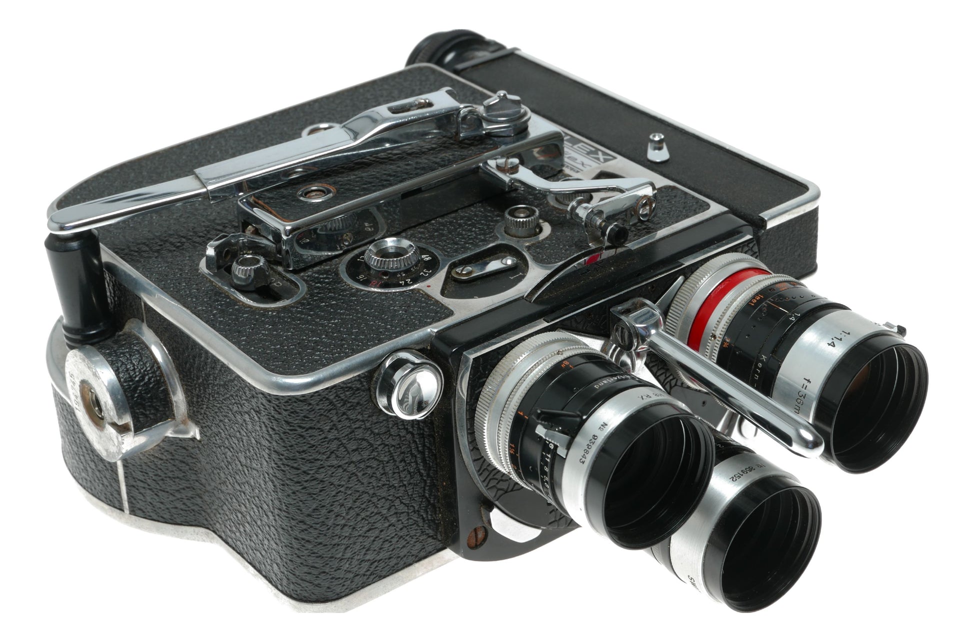 Bolex H8 Reflex 8mm vintage movie camera Kern Macro-Switar RX lenses manual