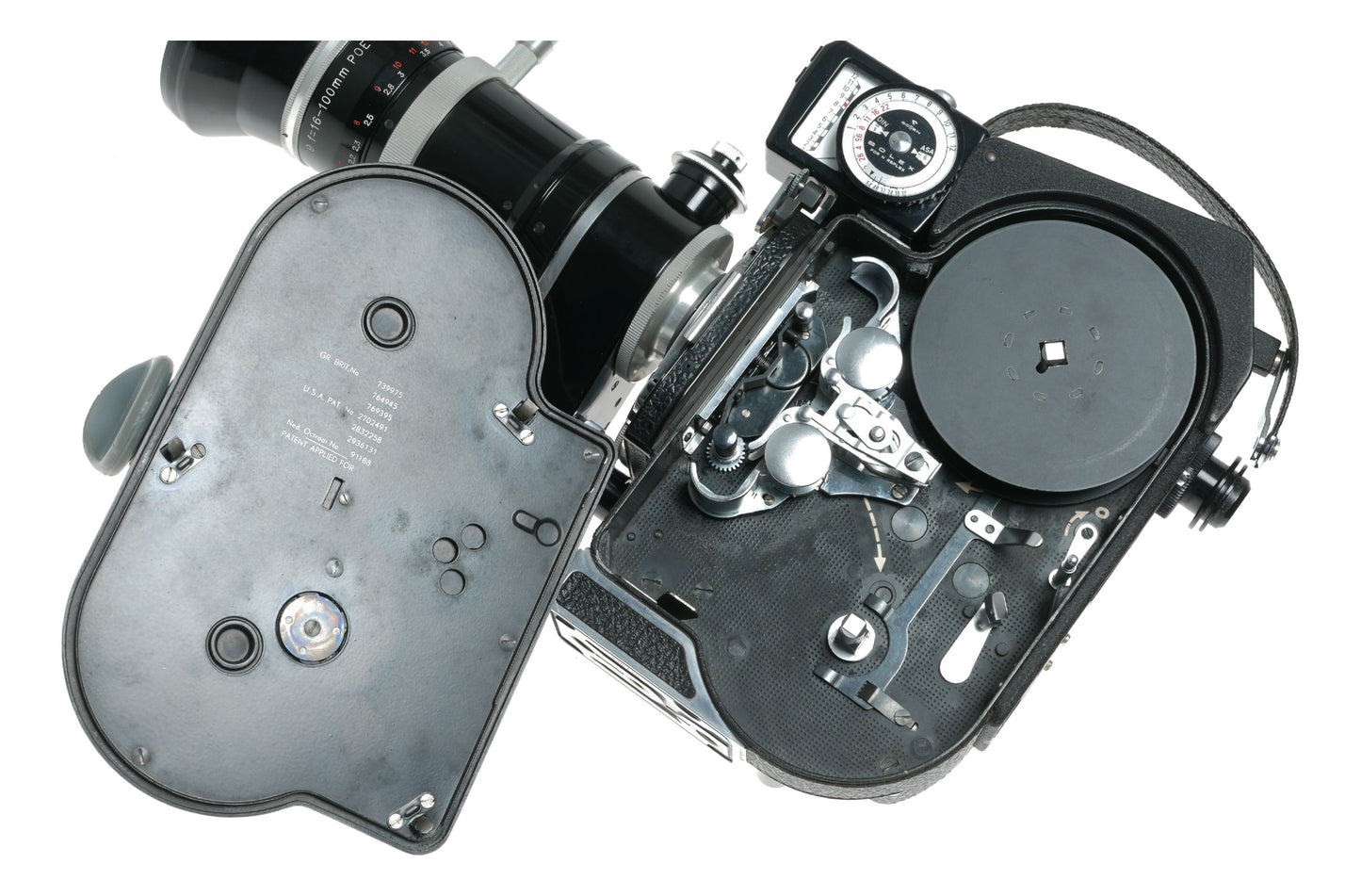 Bolex H16 Reflex Rex 5 16mm film cine camera Switar 1:1.9 f=16-100mm