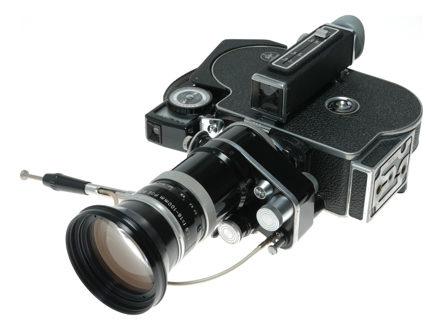 Bolex H16 Reflex Rex 5 16mm film cine camera Switar 1:1.9 f=16-100mm