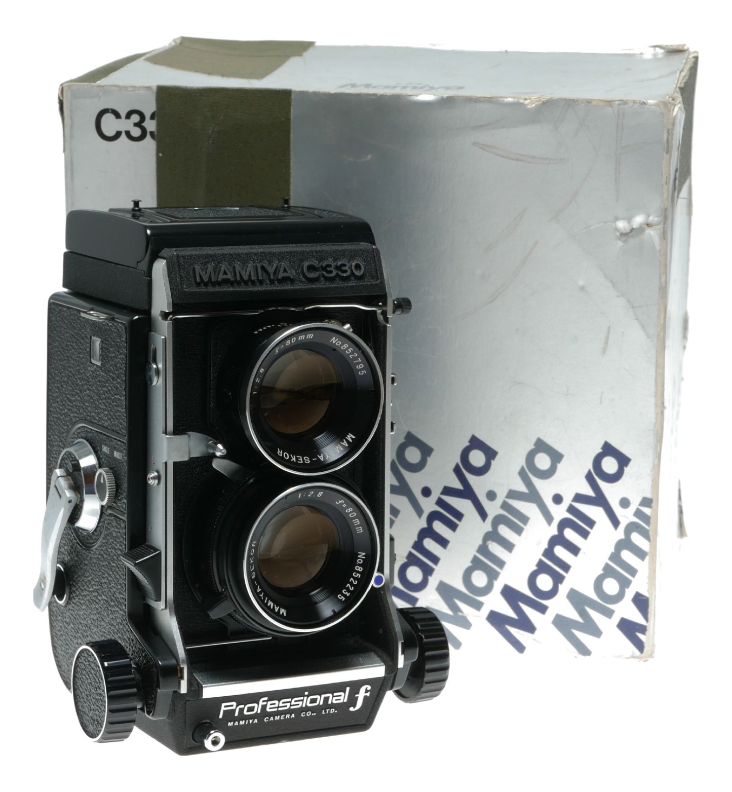 Mamiya C330 Pro f Blue Dot TLR film camera Sekor 1:2.8 f=80mm in box