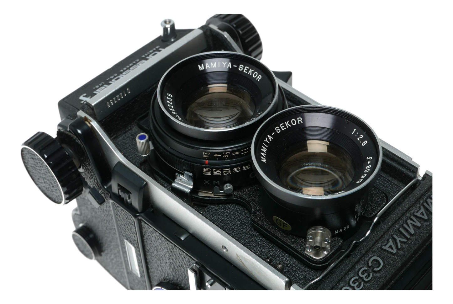 Mamiya C330 Pro f Blue Dot TLR film camera Sekor 1:2.8 f=80mm in box