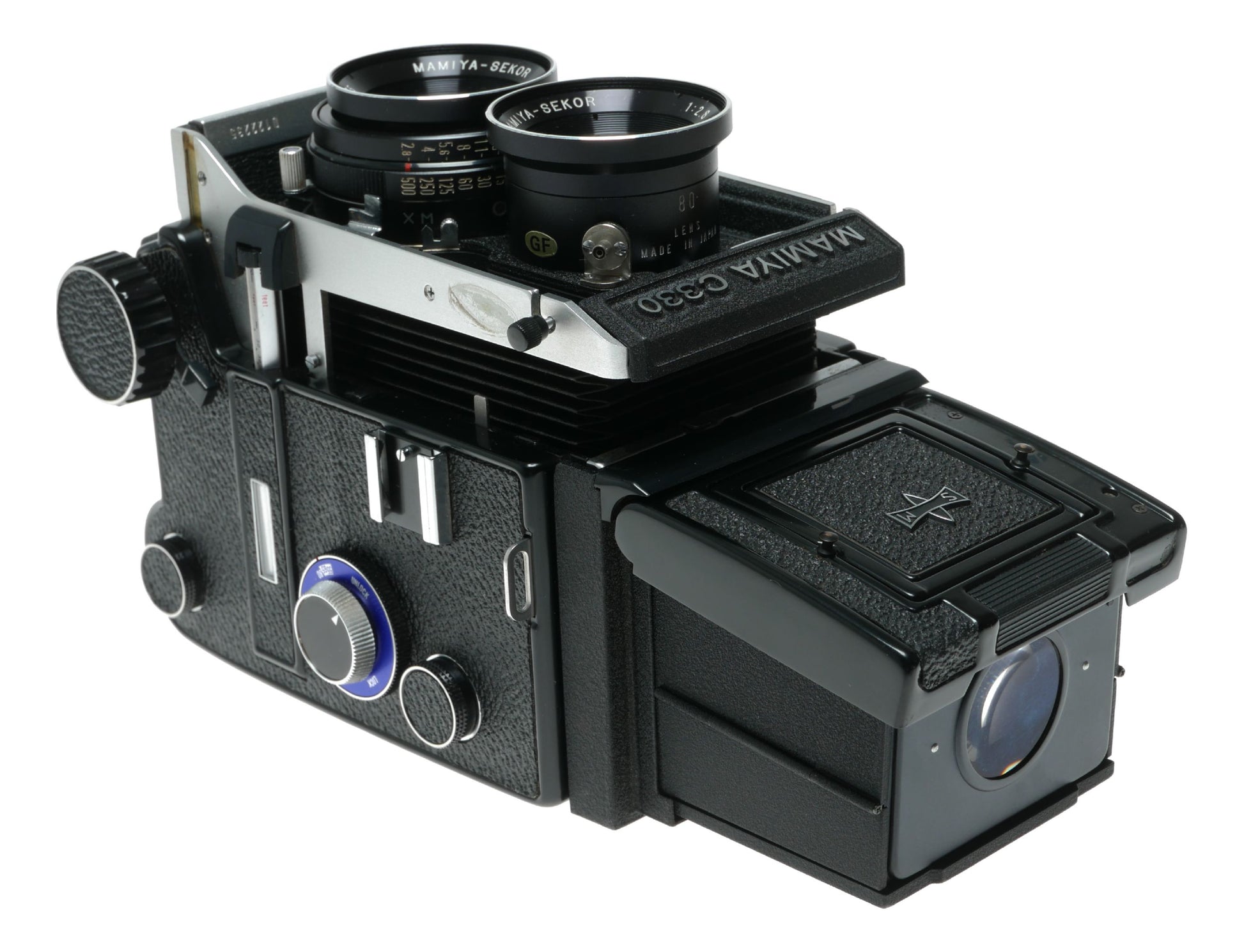 Mamiya C330 Pro f Blue Dot TLR film camera Sekor 1:2.8 f=80mm in box