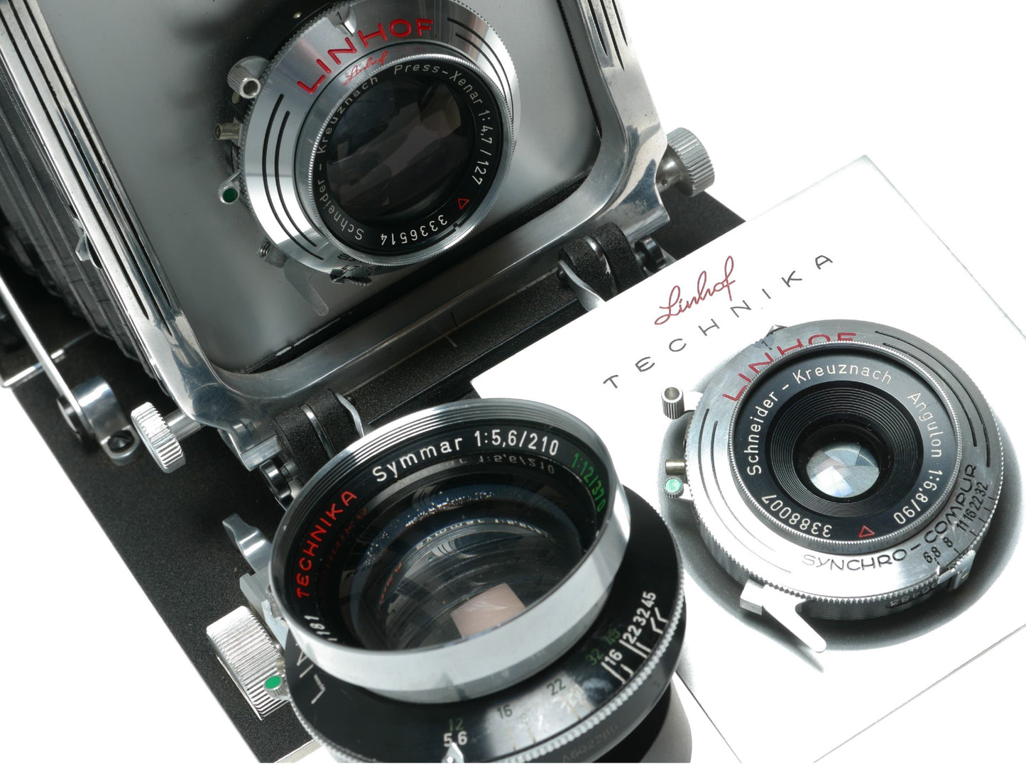 Linhof Technika III 4x5 large format film camera Schneider Press-Xenar