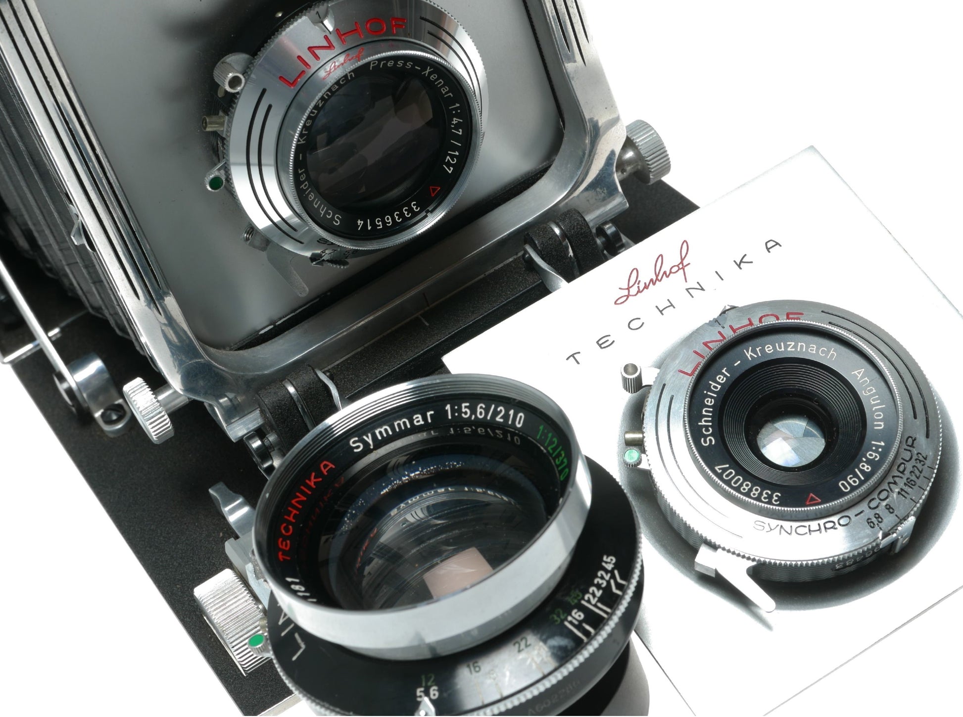 Linhof Technika III 4x5 large format film camera Schneider Press-Xenar