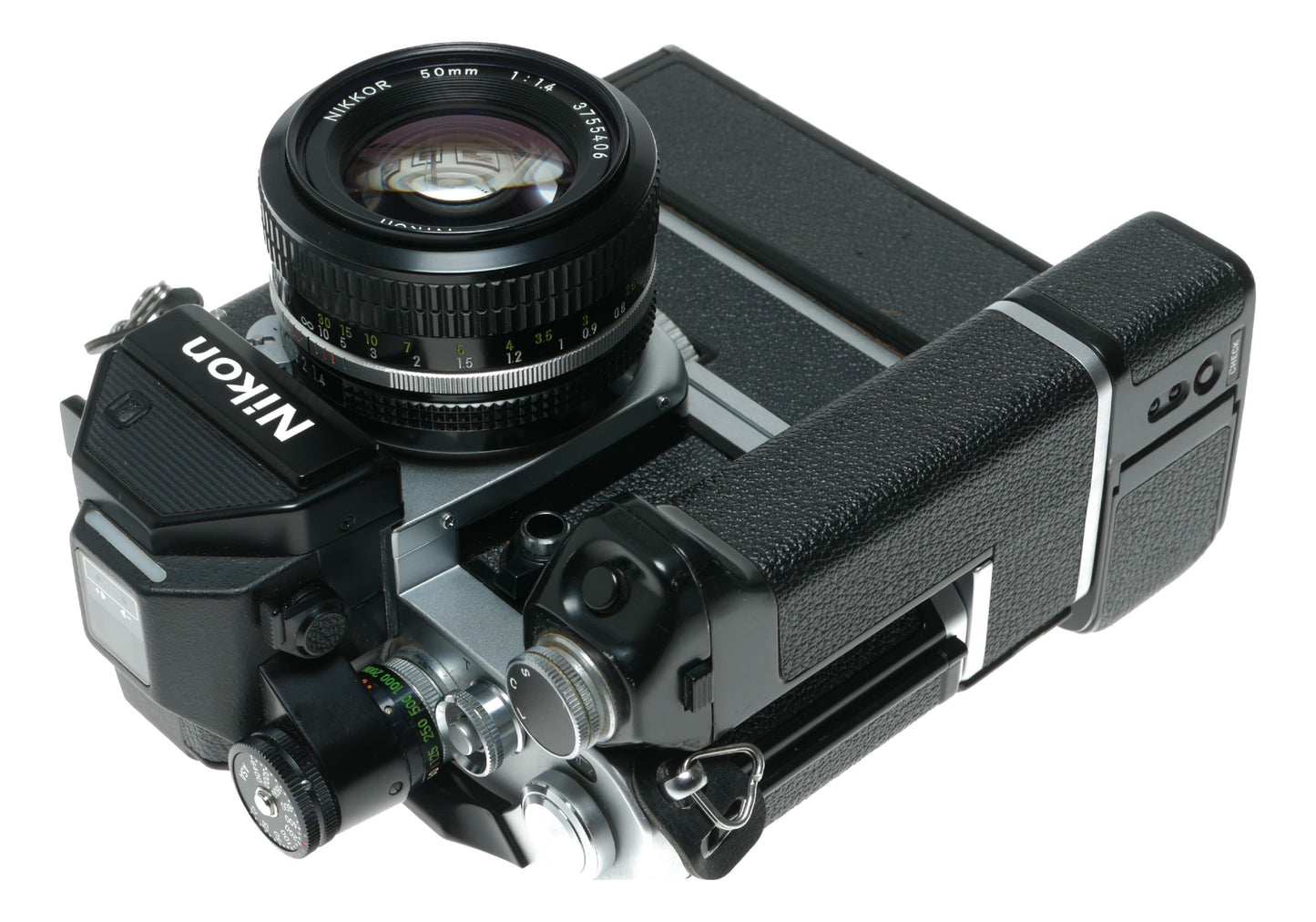 Nikon F2S Photomic SLR film camera Nikkor 1:1.4 50mm MD-2 MB-1 motor