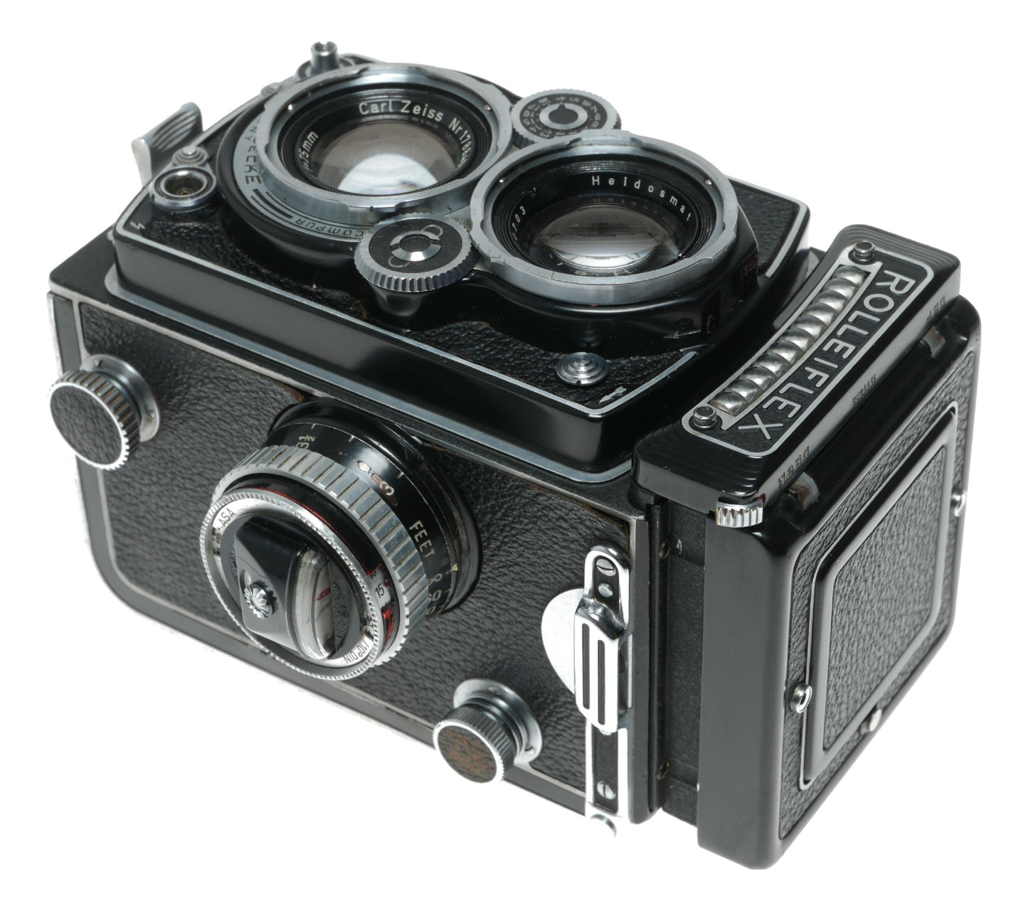 Rolleiflex 6x6 TLR camera Planar 1:3.5 f=75mm working meter