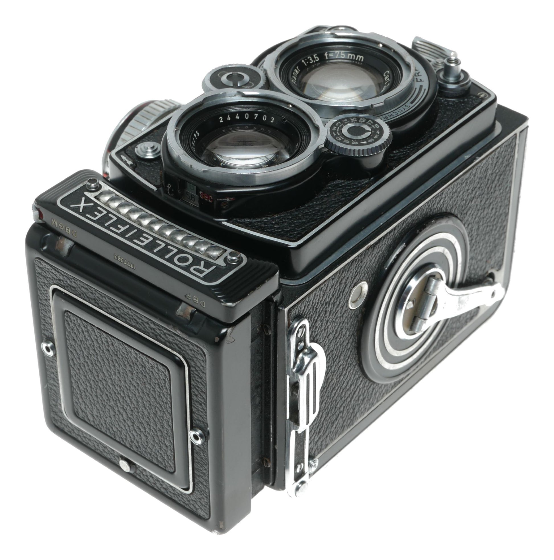 Rolleiflex 6x6 TLR camera Planar 1:3.5 f=75mm working meter