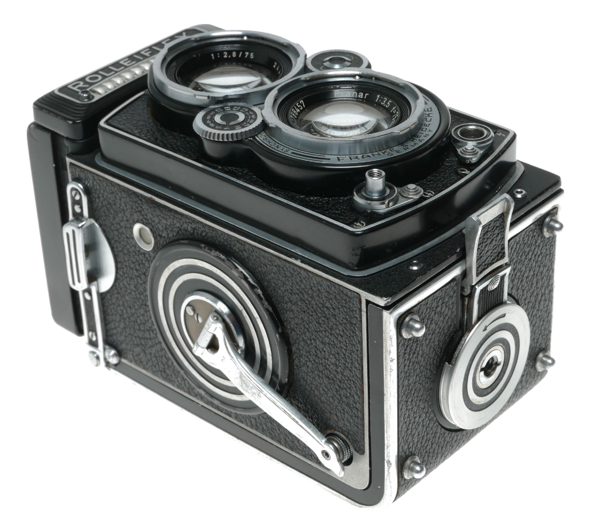 Rolleiflex 6x6 TLR camera Planar 1:3.5 f=75mm working meter
