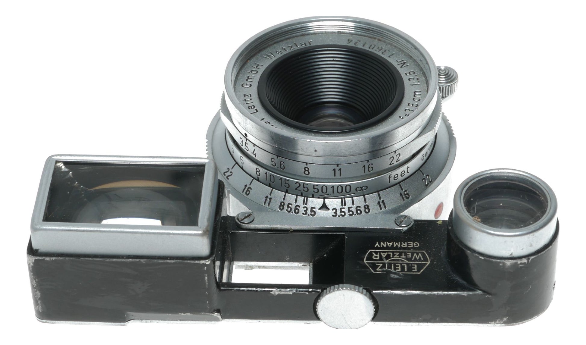 Leitz Wetzlar Summaron f=3.5cm 1:3.5 Leica M RF camera lens goggles shade hood