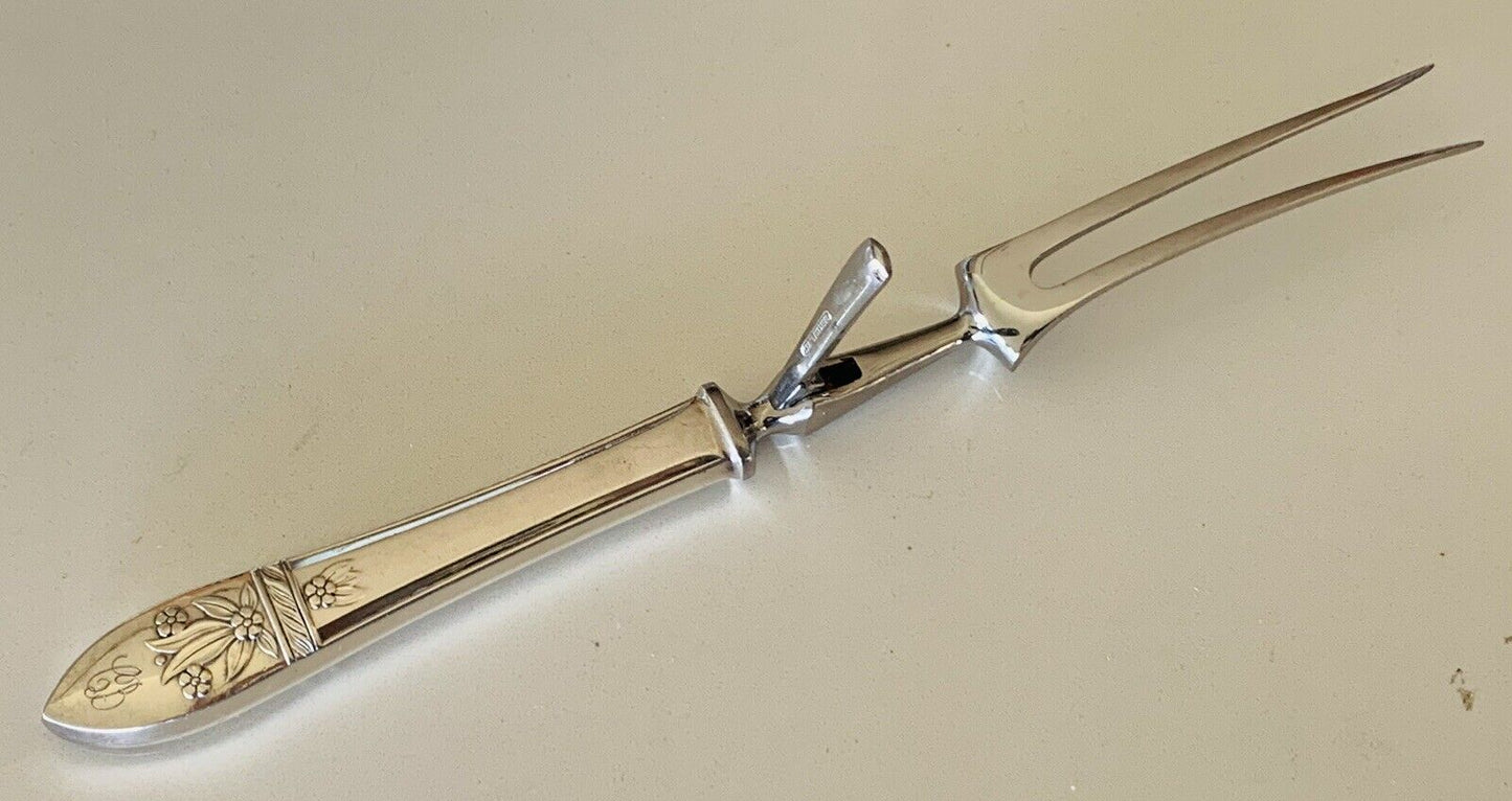 Epns Vintage Andora Silver Plated Serving Fork Stainless - View 4