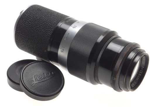 LEICA BLACK PAINT SHARK SKIN 1:4.5/135mm HEKTOR RARE M39 SCEW MOUNT CAMERA LENS