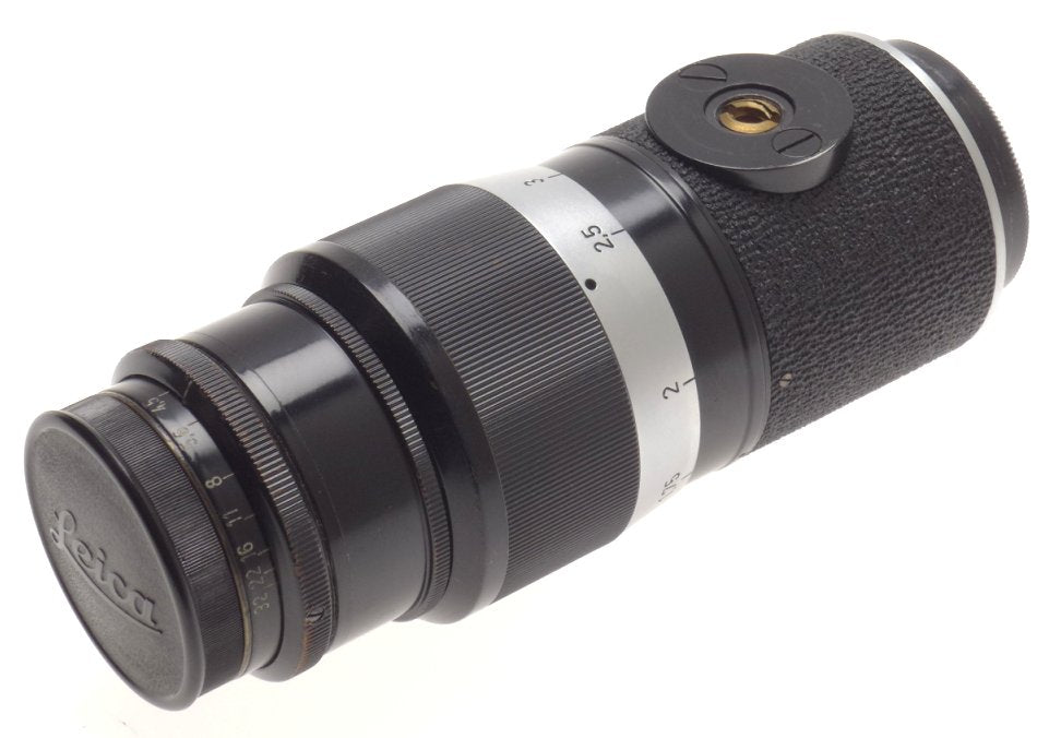 LEICA BLACK PAINT SHARK SKIN 1:4.5/135mm HEKTOR RARE M39 SCEW MOUNT CAMERA LENS