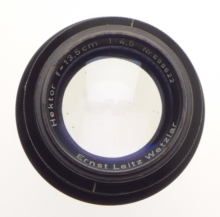 LEICA BLACK PAINT SHARK SKIN 1:4.5/135mm HEKTOR RARE M39 SCEW MOUNT CAMERA LENS