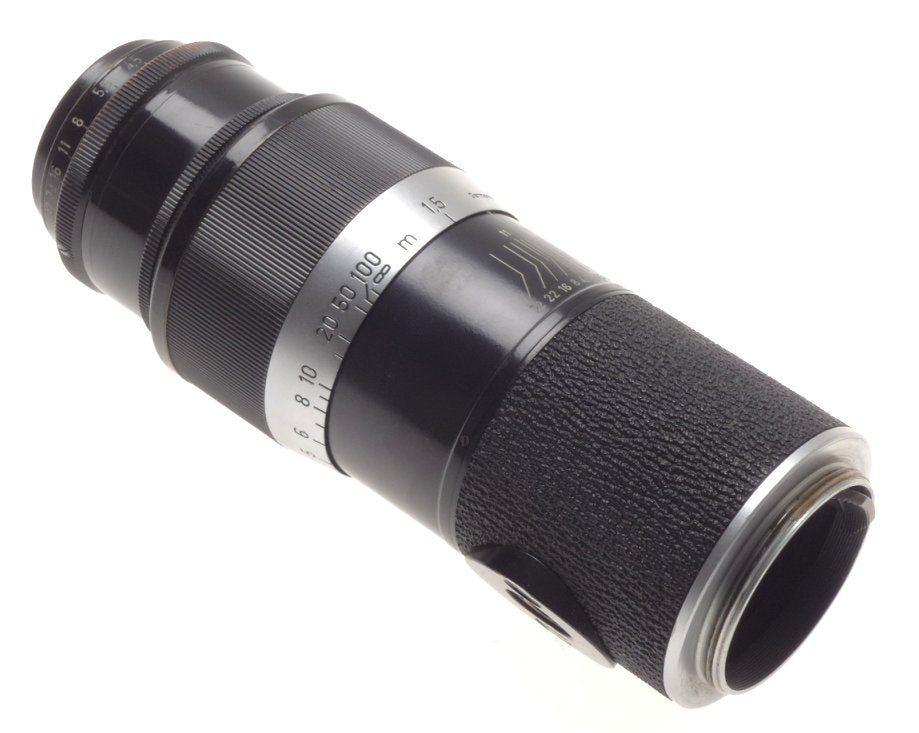 LEICA BLACK PAINT SHARK SKIN 1:4.5/135mm HEKTOR RARE M39 SCEW MOUNT CAMERA LENS
