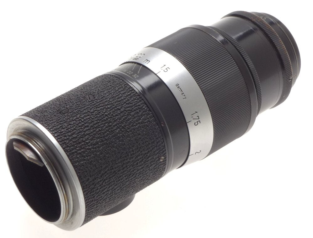 LEICA BLACK PAINT SHARK SKIN 1:4.5/135mm HEKTOR RARE M39 SCEW MOUNT CAMERA LENS