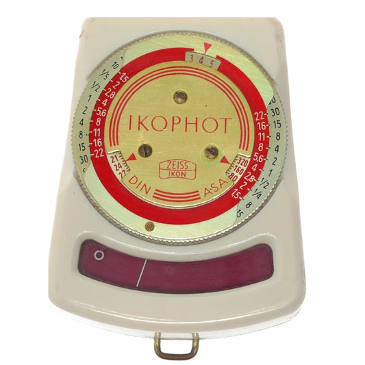 Ikophot Zeiss Ikon hand held light exposure f/stop meter vintage case