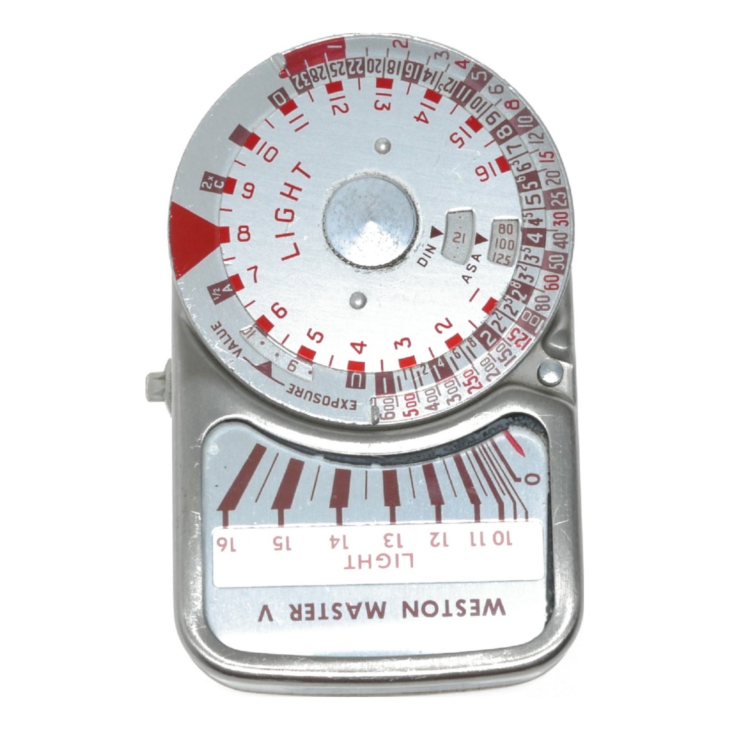 Weston Master V hand held light exposure f/stop meter stainless steel