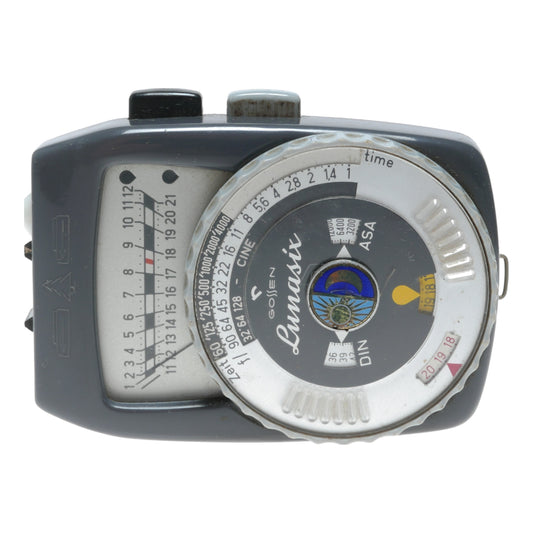 Lunasix Gossen hand held light exposure f/stop meter vintage case