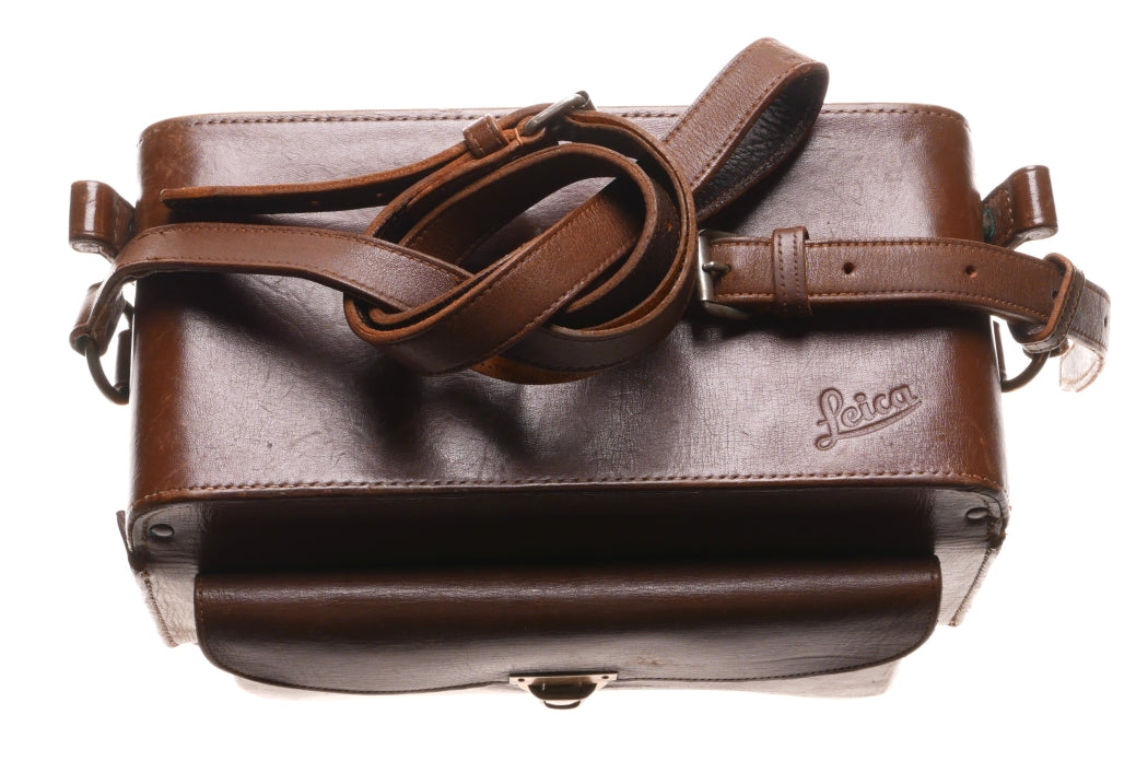 Leica Ernst Leitz Original Leather Carry Protective Case forks-15 Film Camera - View 3