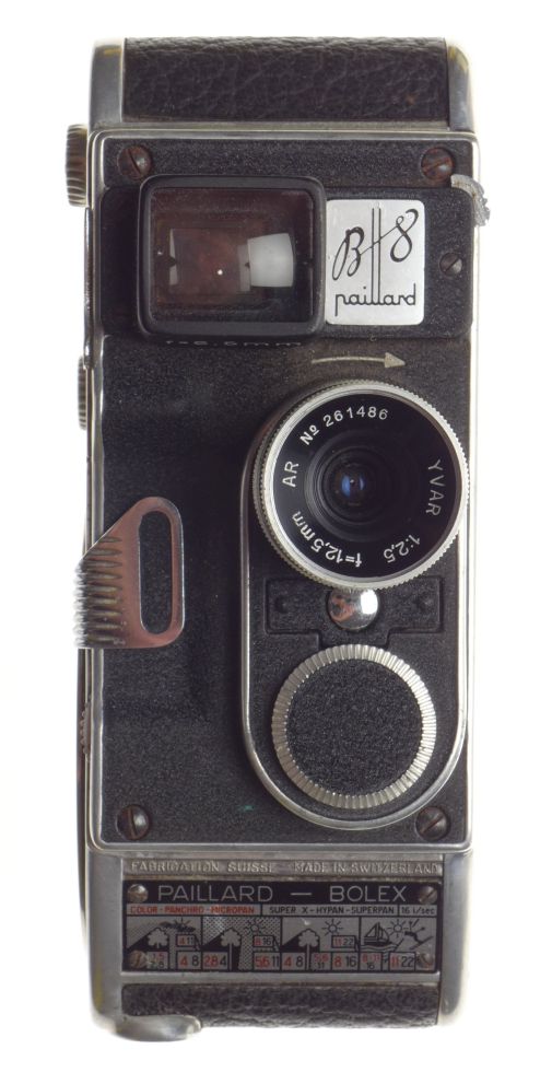 Paillard Bolex b8 Film Cine Camera Yvar 1:2.5 f=12.5mm Ar Lens Accessories Box - View 7