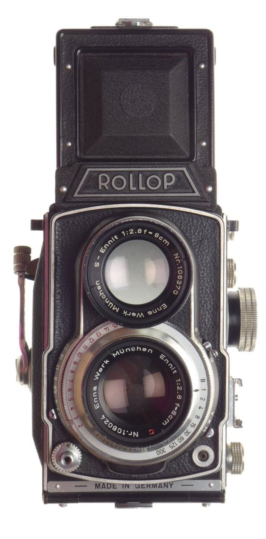 Lipca rollop automatic tlr film camera enna ennit 1:2.8 f=8cm coated lens