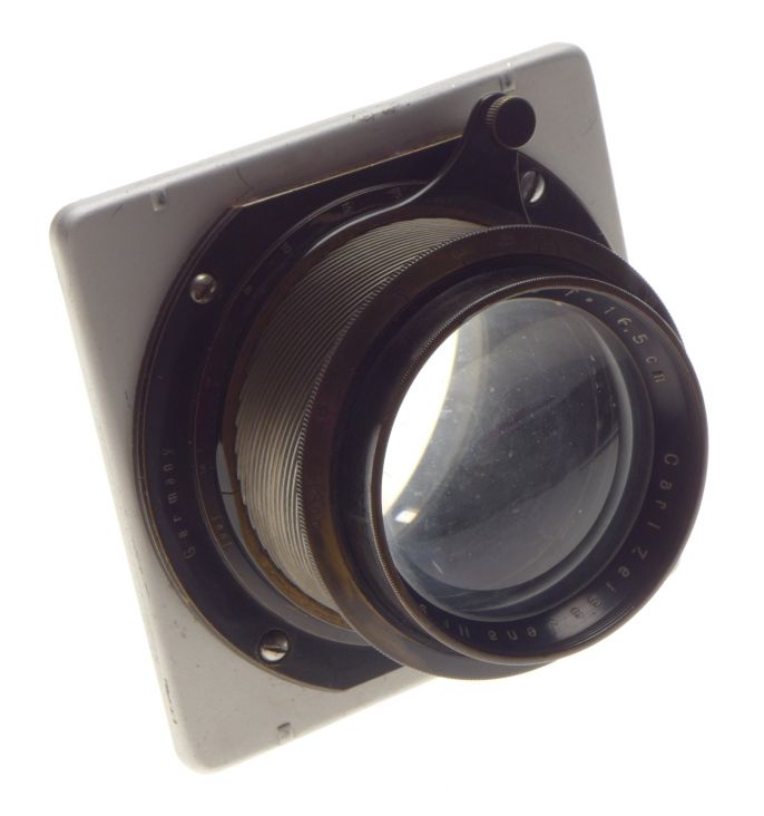 Carl Zeiss Jena Tessar Brass Lens 1:3.5 f=16.5cm V Vii Large Format Lens Board - View 2