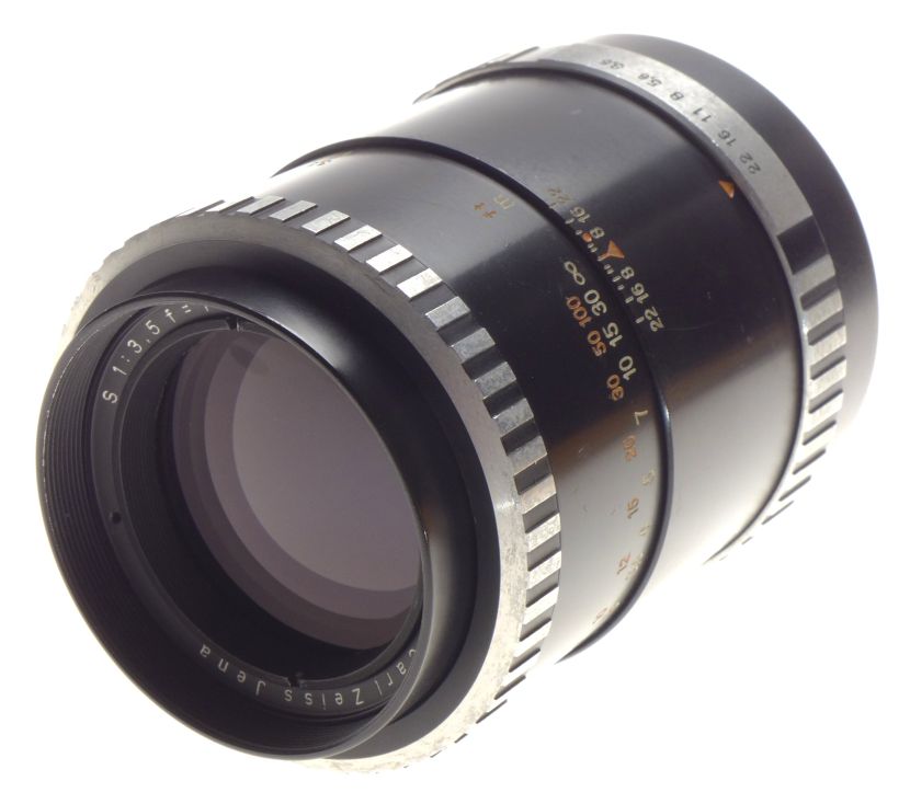 Carl Zeiss Jena Lens S 1:3.5 f=135 42mm Thread Mount Early Version Sonnar Zebra - View 7