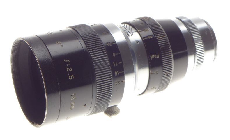 Kinotel 3� f:2.5 16mm C-mount Movie Cine Camera Lens - View 5