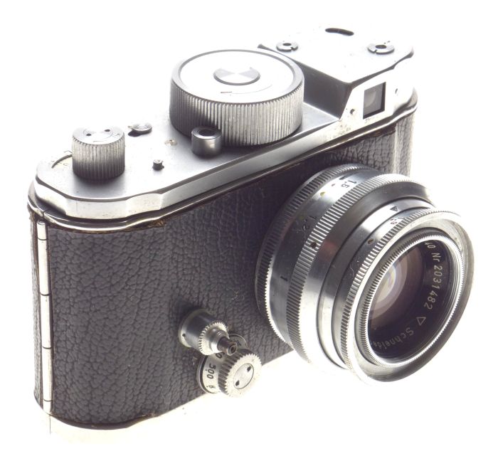 Robot Ii 35mm Film Camera Schneider Xenon 1:1.9/40 Lens Leather Pouch - View 2