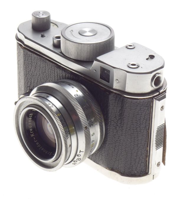 Robot Ii 35mm Film Camera Schneider Xenon 1:1.9/40 Lens Leather Pouch - View 3