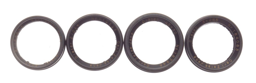 Carl Zeiss Jena Distar 3x27 2/00 4.5x30 3x28.8 Push-on Filters