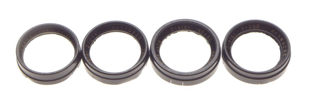 Carl Zeiss Jena Distar 3x27 2/00 4.5x30 3x28.8 Push-on Filters - View 2