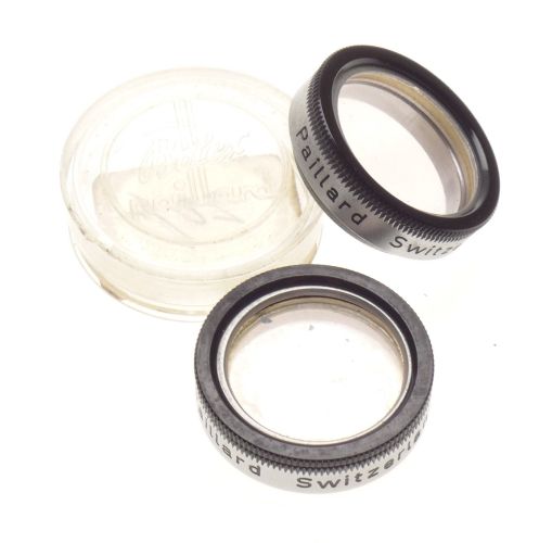 Kern Paillard Bolex Cine Camera Body Lens Caps Filters Shade Hood Leather Keeper - View 5