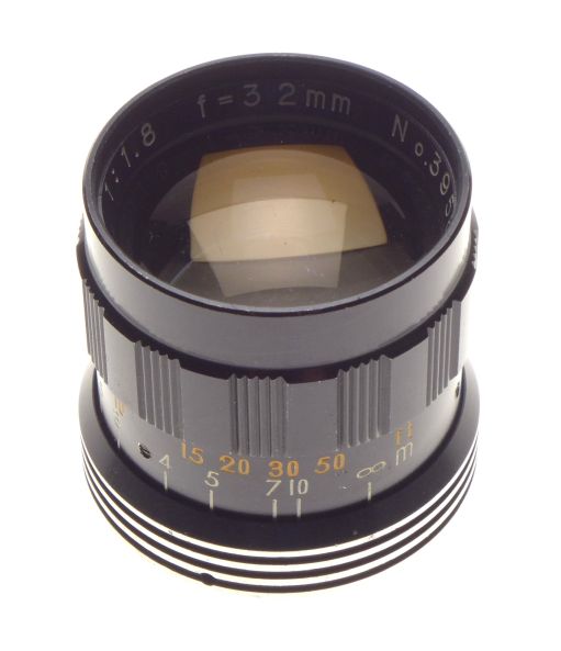 Sankyo Pronon 1:1.8 f=32mm Turret 8mm Film Cine Camera Lens - View 2