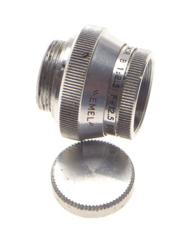 Som Berthiot Cinor B 1:2.5 f=12.5 Emel Movie Camera D-mount Lens w/cap - View 6