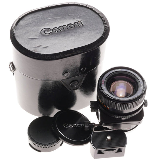 Canon Ts Tilt Shift 35mm 1:2.8 S.s.c. Slr Camera Lens Caps Tripod Mount Keeper
