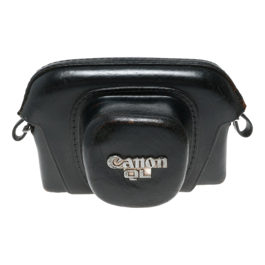 Canon QL vintage film camera antique leather case in used condition