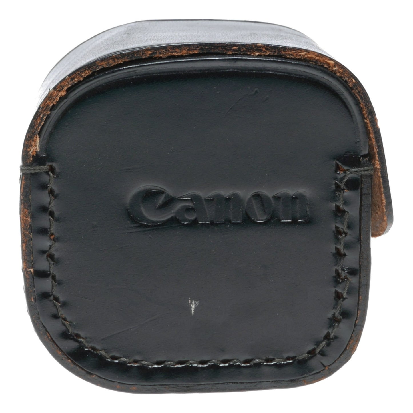 Canon little vintage film camera antique leather case in used condition