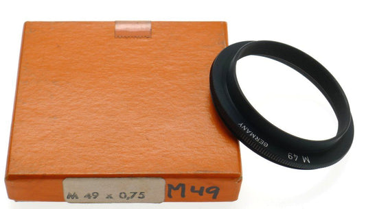 Novoflex m 49 x 0.75 lens adapter ring extension tube new old stock excellent