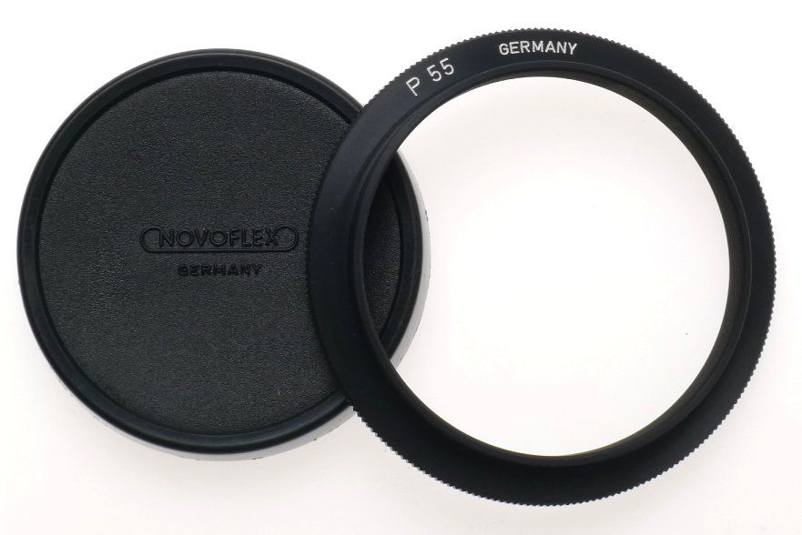 Novoflex p55 Lens Adapter Ring Lid Extension Tube New Old Stock Original Box - View 2