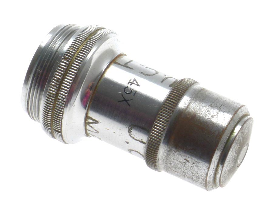 E Leitz Wetzlar 6l Microscope Objective 45x Vintage Used - View 3