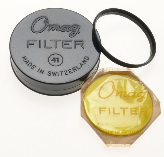 Omag switzerland yellow filter ring glass no.301/5 original packaging excellent