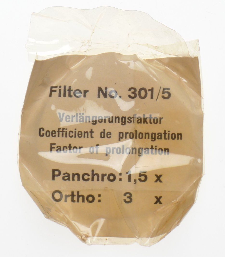 Omag Switzerland Yellow Filter Ring Glass no.301/5 Original Packaging Excellent - View 2