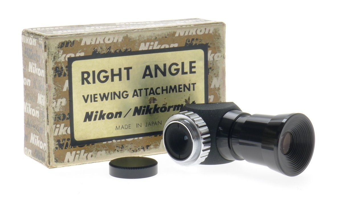 Nikon Nikkormat Right Angle Viewing Attachment in Original Box Vintage Old New