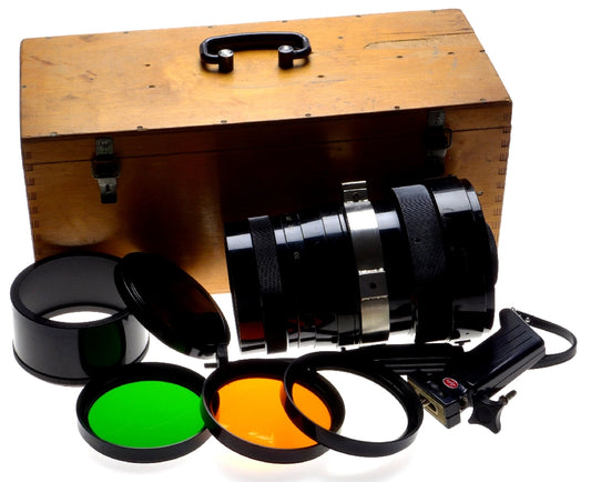 Mto 10/1000 ca mirror-meniscus telephoto russian lens filters wooden keeper