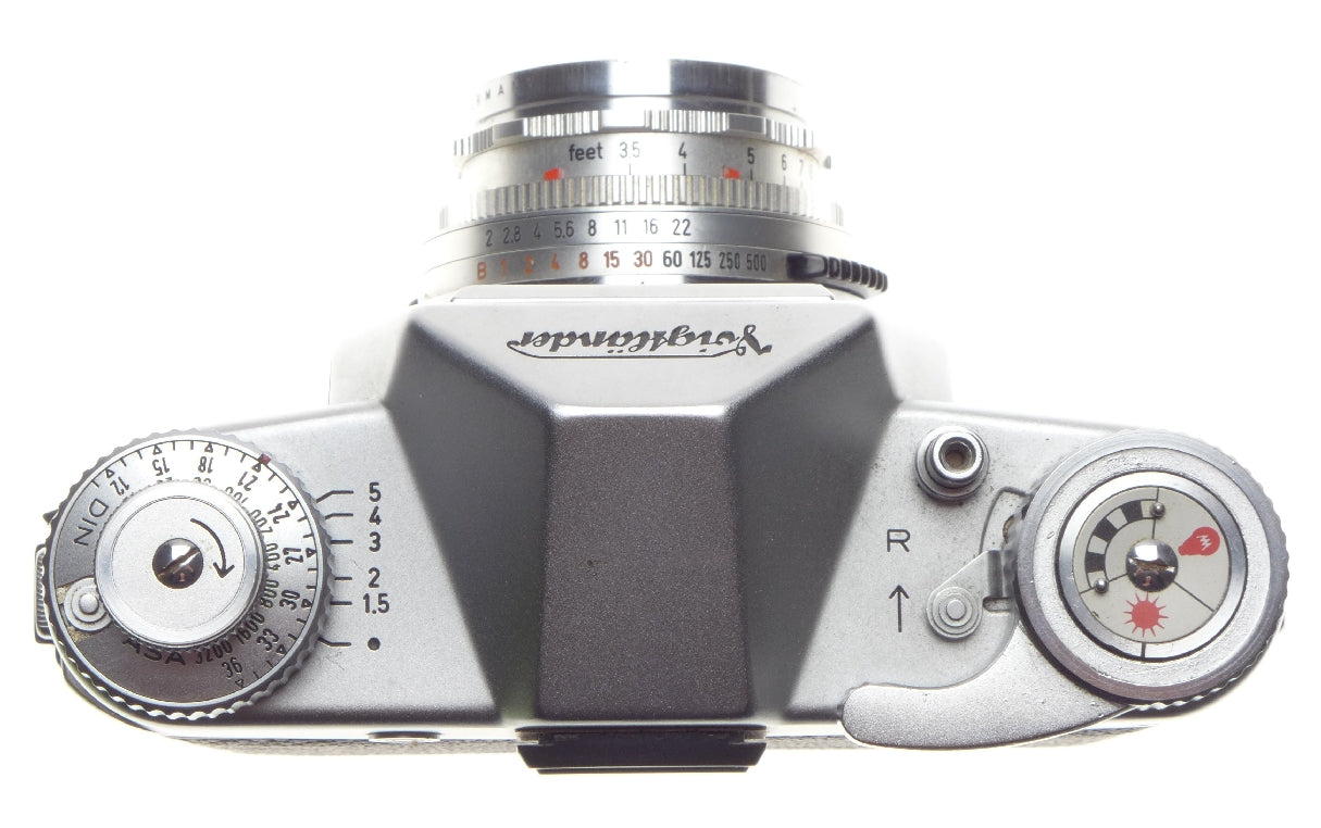 Voigtlander Bessamatic Slr Film Camera Skopar X 1:2.8/50 Lens Filter Hood Meter - View 4