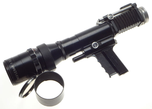 Novoflex noflexar 1:5.6 f=400mm follow-focus lens pistol grip bellows rexa mount