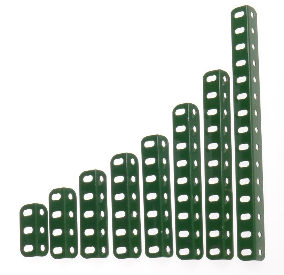 Meccano Magic Motors Double Angle Formed Slotted Strips Girders Screwed Rods Box - View 3
