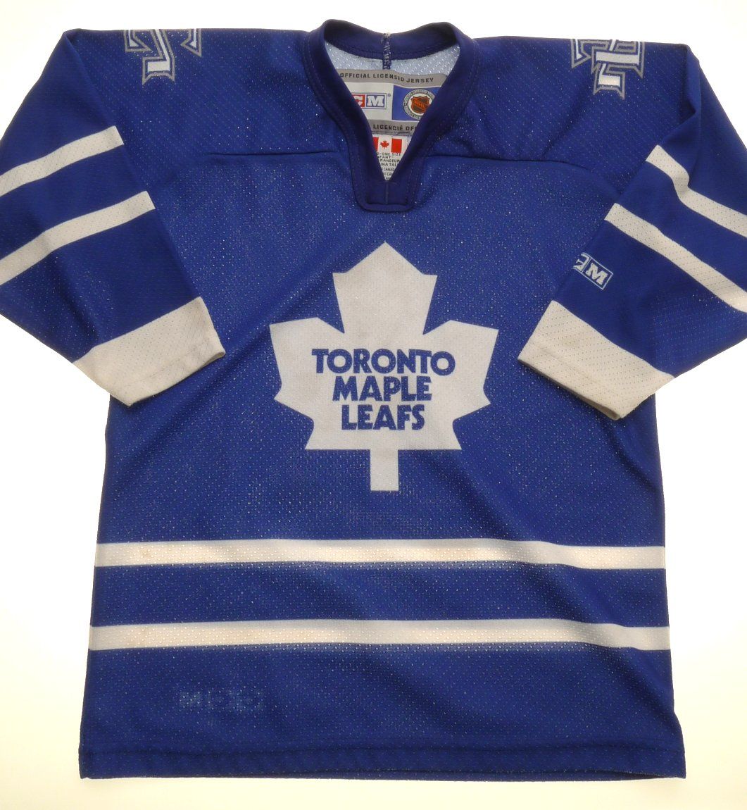 Toronto Authentic Maple Leafs Ice Hockey Fan Shirt Kids 5-7yrs Ccm Canada Nice
