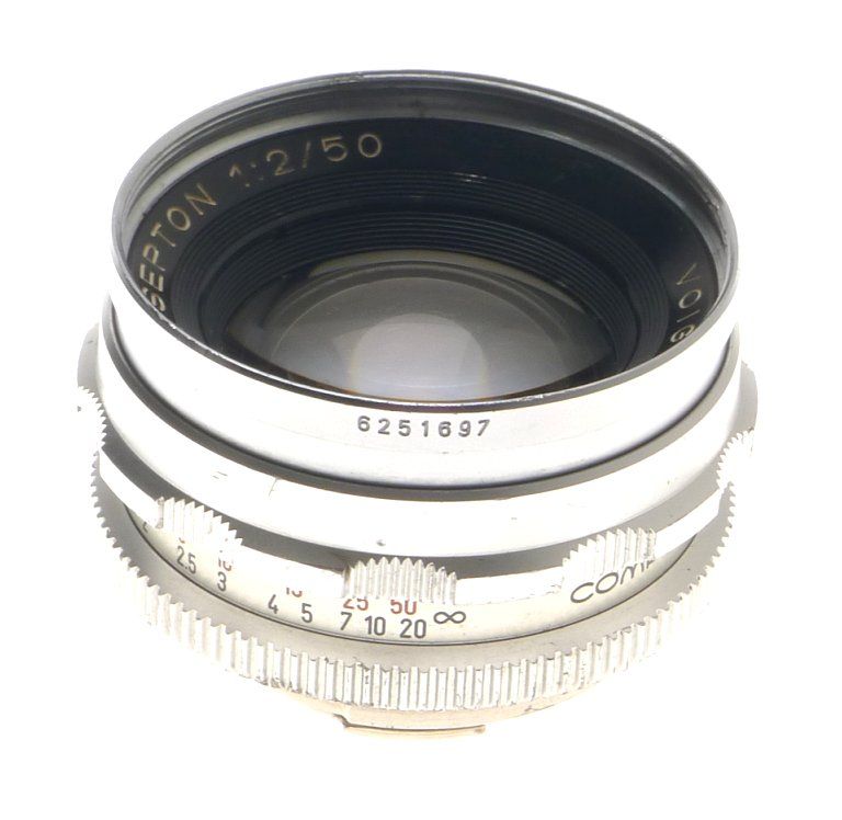 Voigtlander Septon 1:2/50mm Vintage Camera Lens for Bessamatic Ultramatic - View 5